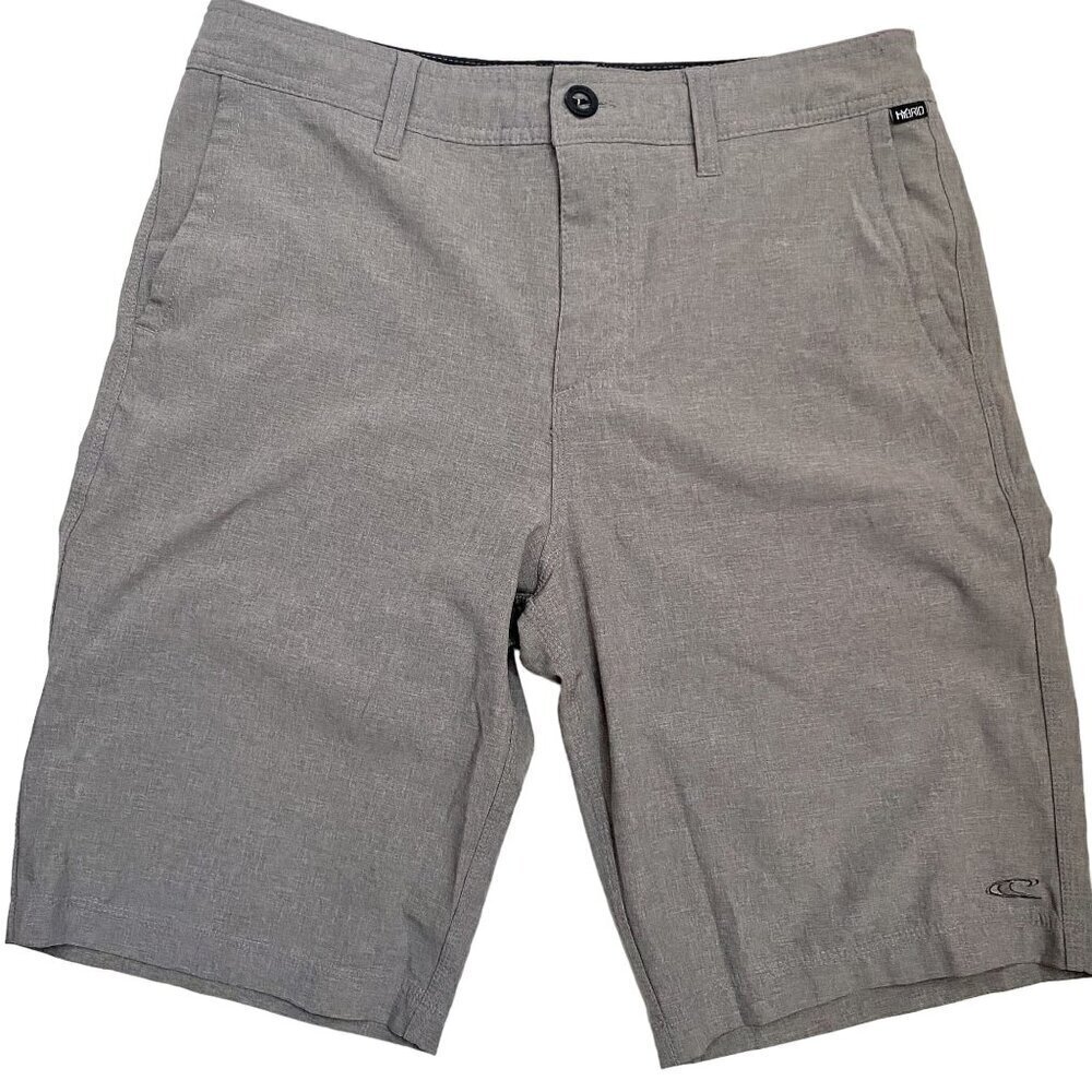 O'Neill Hybrid Men's Shorts Grey Bermudas Stretch Casual Surf Wear Size 30